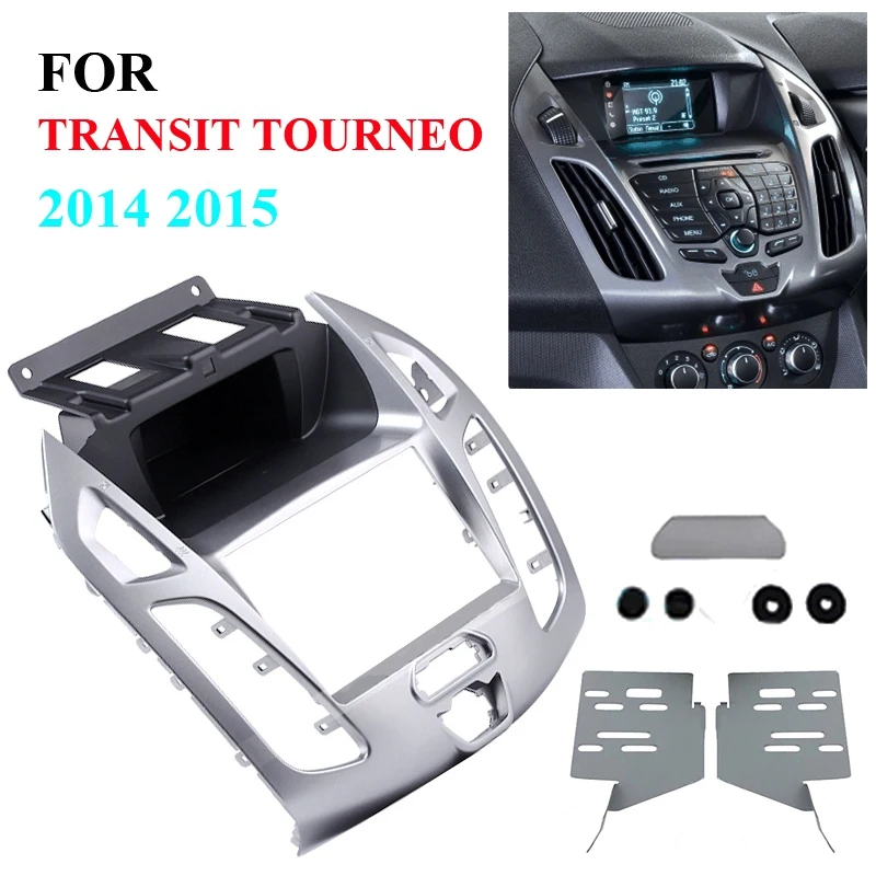 New2 Kit Di Installazione Telaio Dvd Pannello Autoradio Din Per Ford Transit Connect, Tourneo Connect 2014 2015