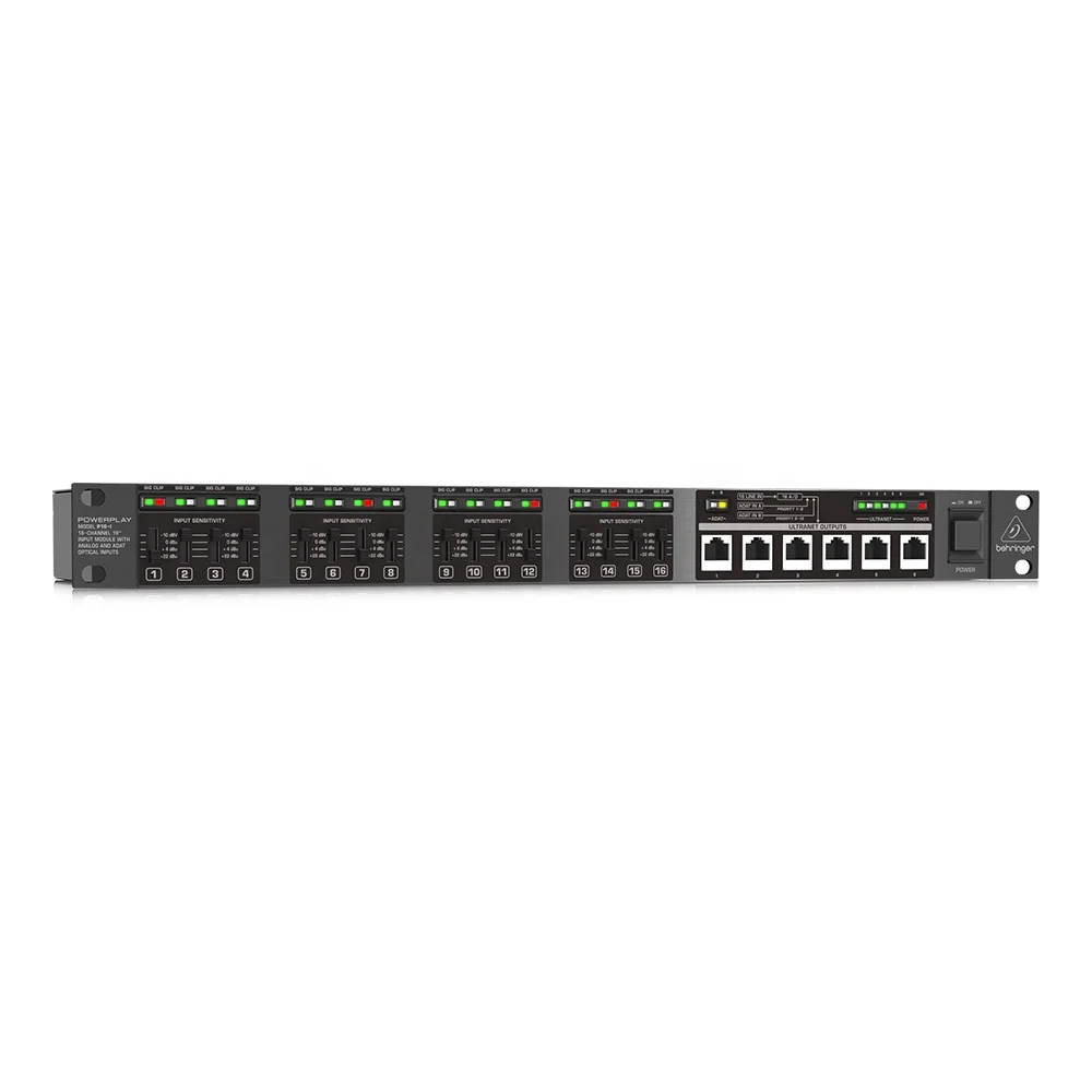 Behringer Powerplay P16-I Audio Sound Equipment Convertitore Analogico-Digitale A 16 Canali