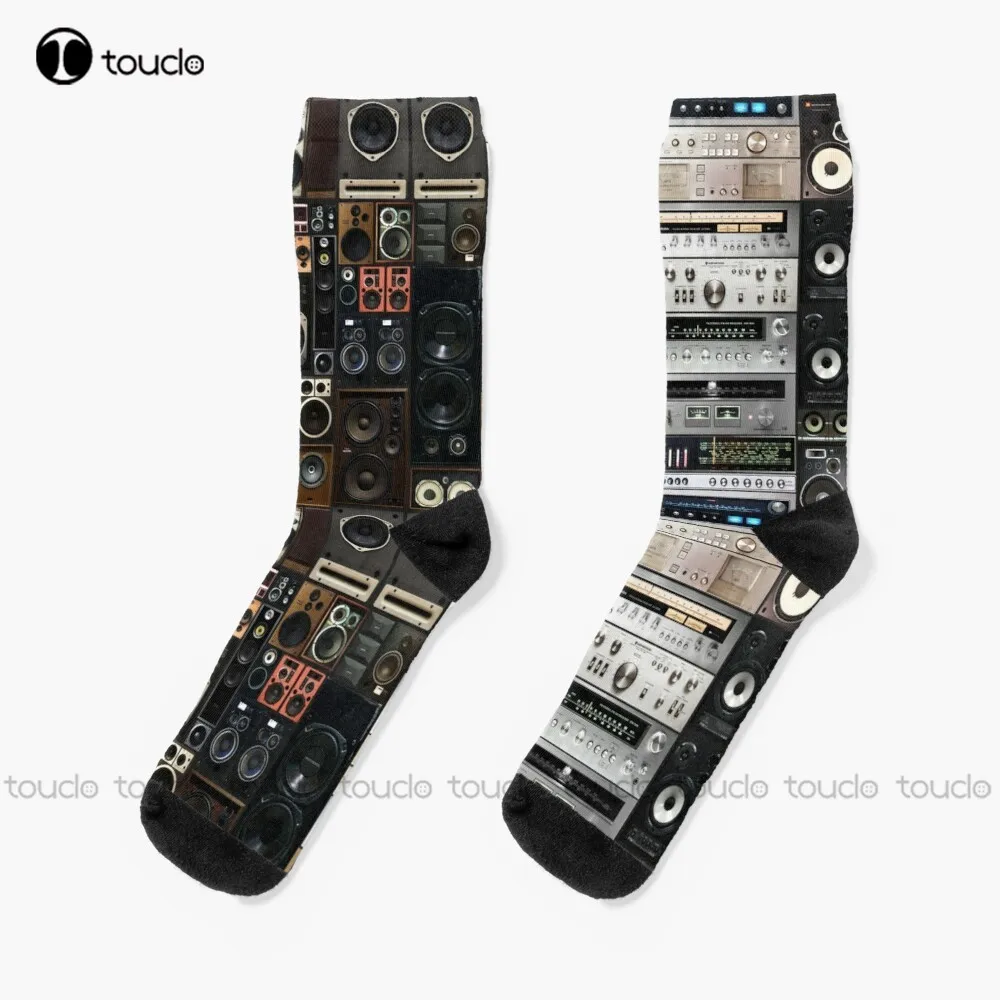 Hifidelity Hifi Hi Fi Audio Analogico Vintage Hifi Calzini Ragazze Calzini Regalo Di Natale Unisex Adulto Adolescente Gioventù Calzini Personalizzati