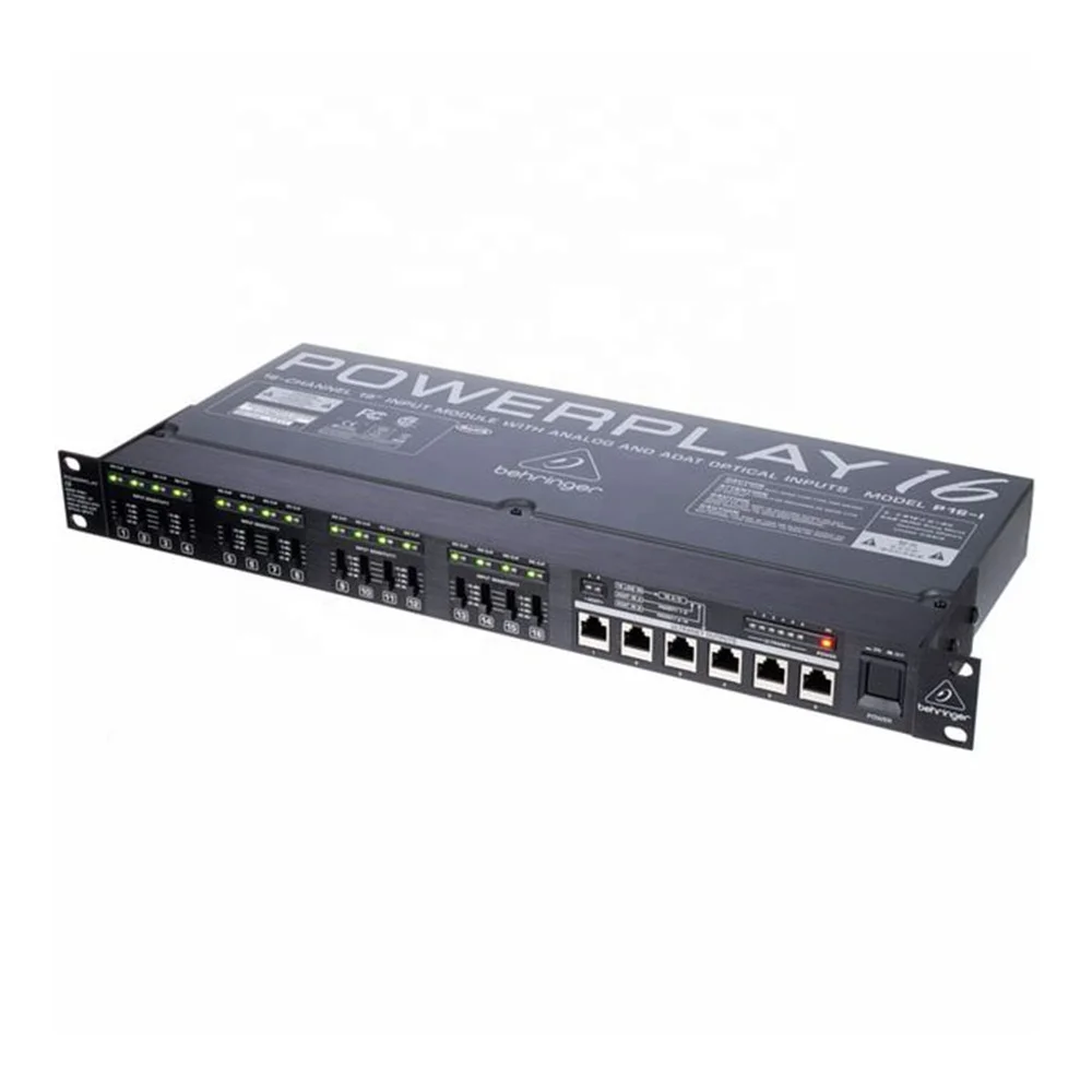 Behringer Powerplay P16-I Modulo Di Ingresso Distribuzione Digitale Snake & Audio Sistema Pa Studio Analogico-Convertitore Digitale