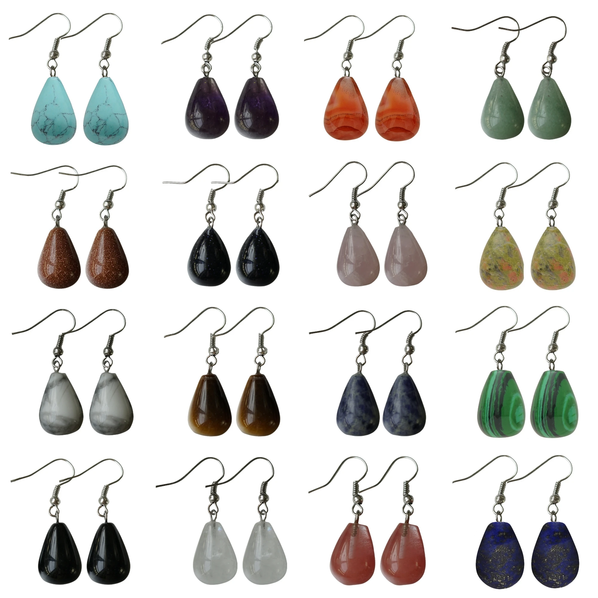Orecchini Pendenti Con Ciondolo A Goccia Di Pietre Preziose Naturali Per Le Donne Girsl Luxury Waterdrop Crysal Beads Drop Ear Jewelry