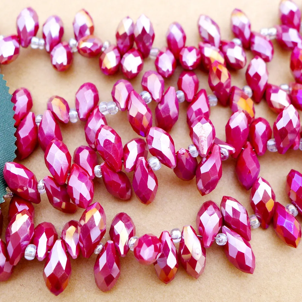 Commercio All'Ingrosso 6X12Mm Crystal 6010 Briolette/Teardrop/Water Drop Charm Beads New Alabastro/Jaded Ab Color Alta Qualità Spedizione Gratuita