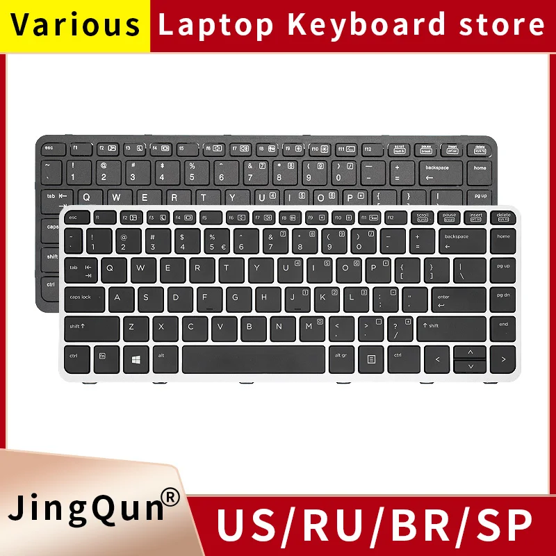 Nuova Tastiera Retroilluminata Russa Americana Per Hp Elitebook Folio 1040 G1 1040 G2 739563-001 739563001 Mp-13A1