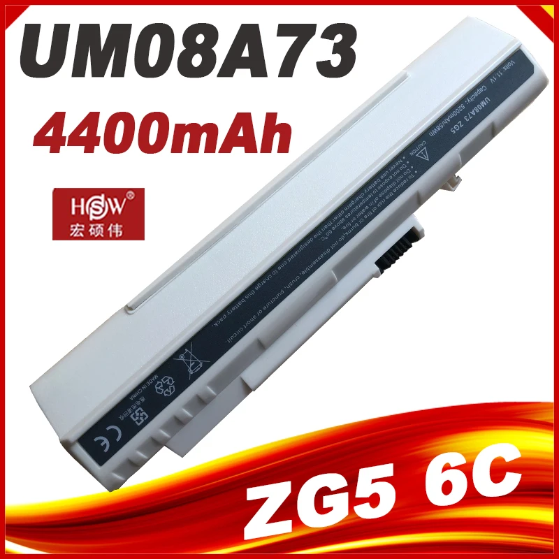 New White Batteria Um08A31 Per Acer Aspire One A110 A150 D150 D210 D250 Zg5 Um08A32 Um08A51 Um08A52 Um08A71 Um08A72 Trasporto Veloce