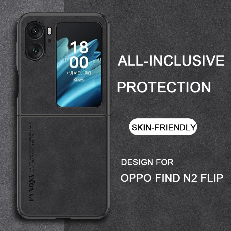 Custodia Protettiva In Pelle Per Telefono Per Oppo Find N2 Flip Custodia Antiurto Oppo Find N2 Cover Skin Friendly Oppo Find N2/Find N2 Flip