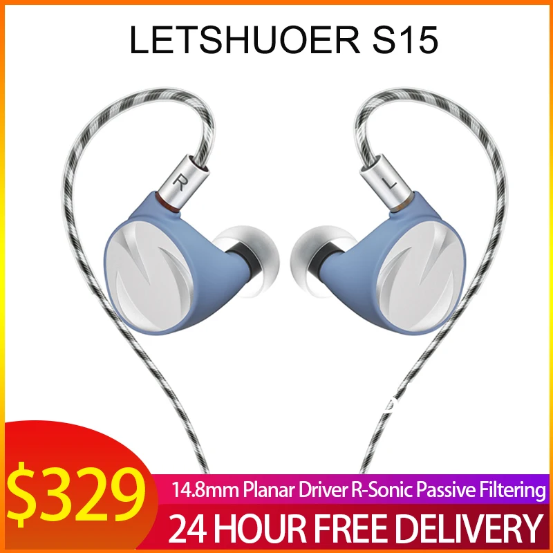 Letshuoer S15 Auricolari 14.8Mm Planar Driver R-Sonic Modulo Di Filtraggio Passivo In-Ear Hifi Auricolare Wired Iems Monitor Cuffie