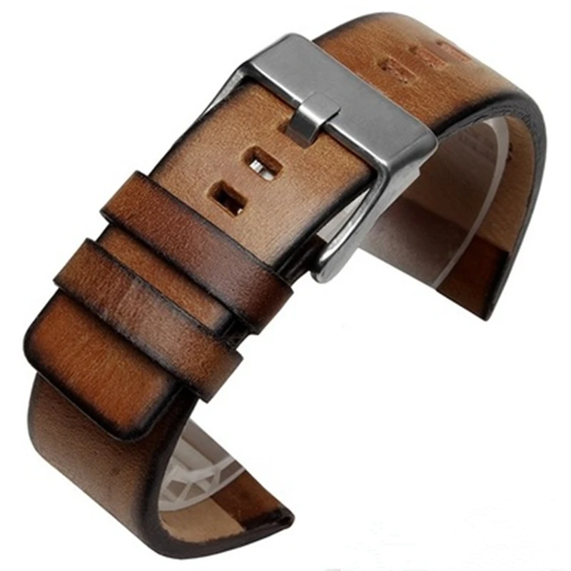 Cinturino In Vera Pelle Vintage Retrò Di Alta Qualità Per Diesel Dz4343 Dz4323 Dz7406 Dzt2002 Cinturino Per Orologio 22Mm 24Mm 26Mm