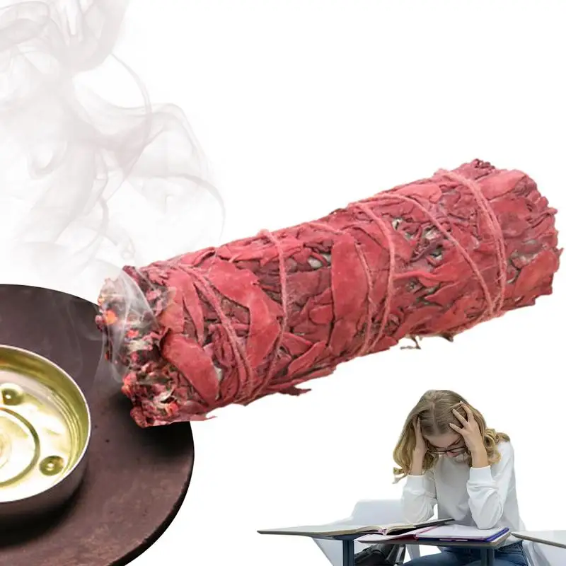 Dragon Blood Sage Red Sage Bundles Smudge Stick Dragon Blood Wand Sbavature Per La Pulizia Domestica Energia Negativa Clearing Yoga