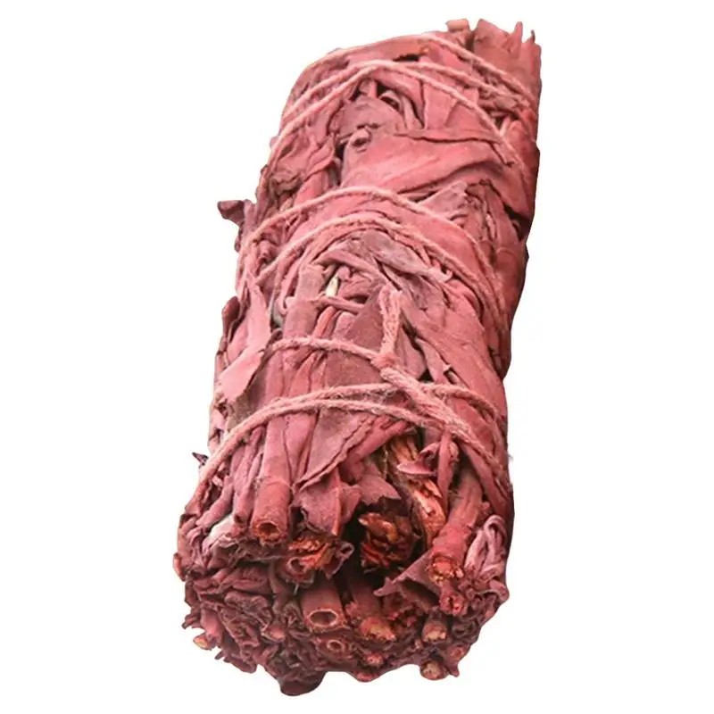 Red Sage Smudge Stick Indoor Dragon Blood Sage Smug Wand Mountain Desert Magic Wand Herb Bundle Per La Pulizia Dell'Incenso