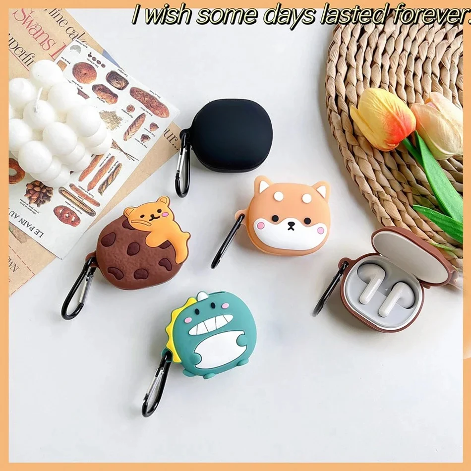 Cartoon For Redmi Buds 4 Lite Case Funny Dogs Dinosaur Protection Custodia In Silicone Redmi Buds4 Lite Custodia Per Cuffie
