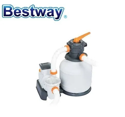 Nuovo Filtro A Sabbia Anticorrosione Durevole Bestway 2000Gal 58499 Per Manometro Valvola A 6 Posizioni Per Piscina Per La Maggior Parte Degli Agps