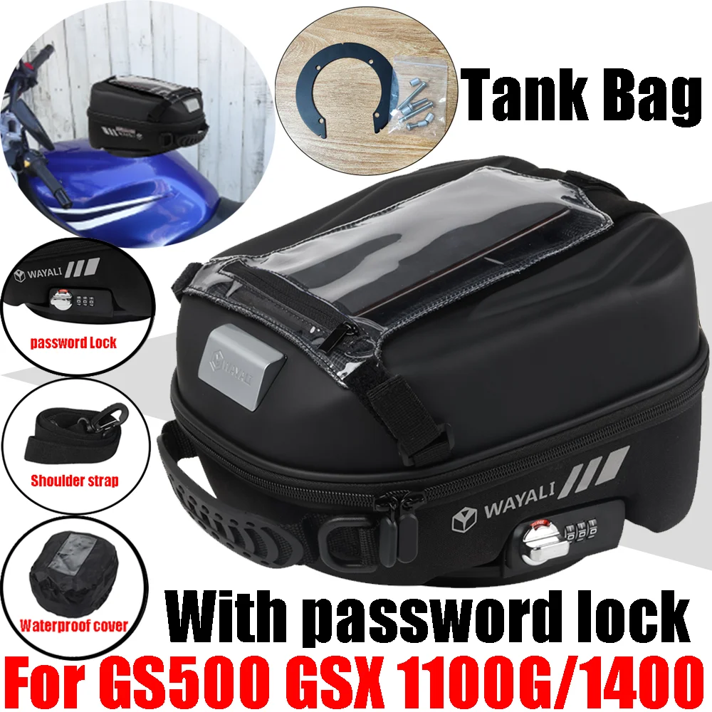 Per Suzuki Gs500E Gs500 Gs 500 E 500E Gsx1400 Gsx 1100G Gsx1100G Accessori Tank Bag Bagagli Tanklock Storage Bags Navigazione