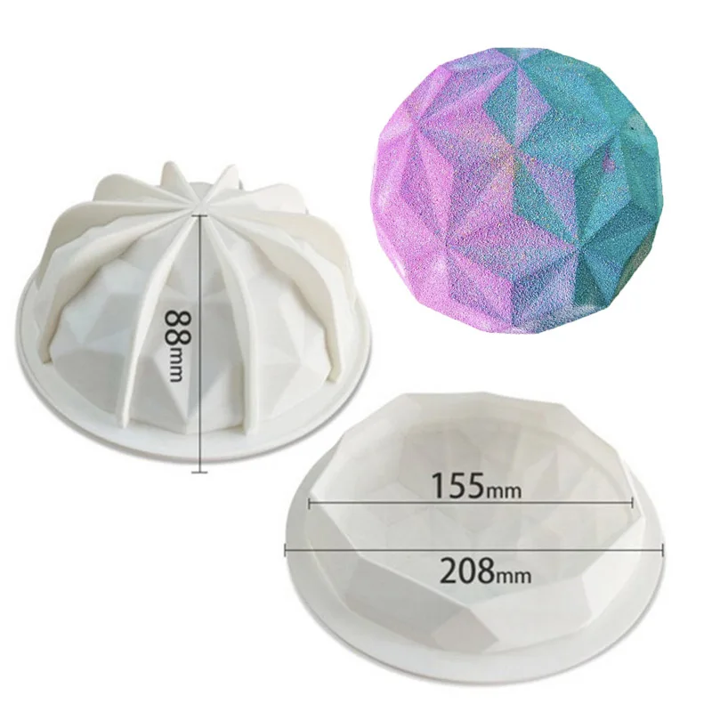 Round Silicone Pastry Mold For Baking Sponge Mousse Cake 3D Chiffon Brownie Pan French Dessert Pastry Forms