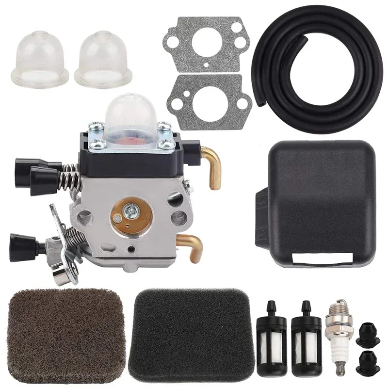 Fs85 Carburatore + Coperchio Filtro Aria Per Stihl Fs75 Fs80 Fs 85 Km80 Km85 Fc75 Decespugliatore Decespugliatore Tune Up Kit