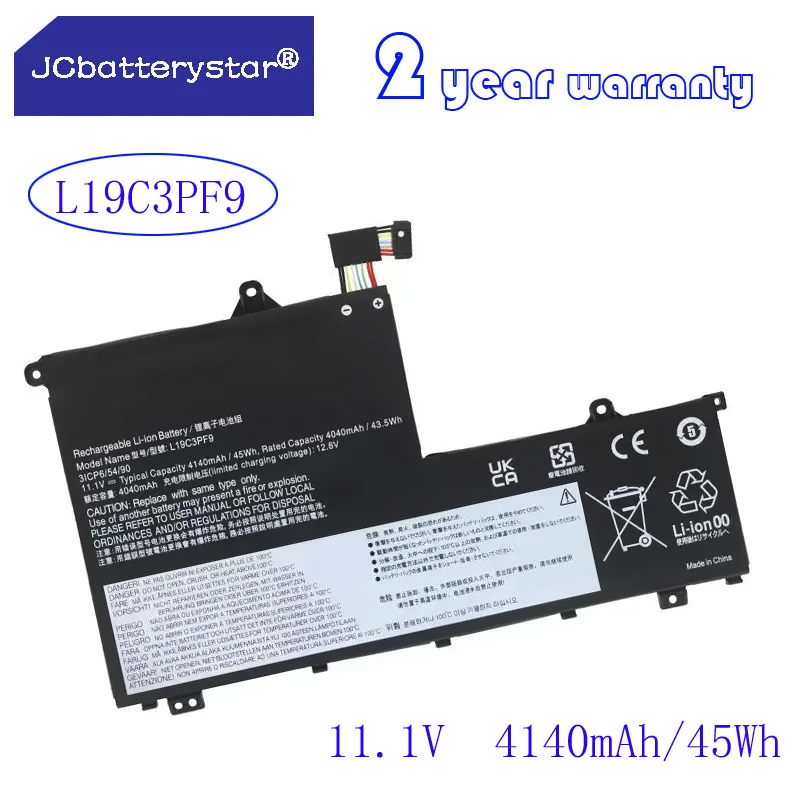 Jc Nuova Batteria Per Laptop Muslimatexplaid L19C3Pf9 Per Lenovo Thinkbook 14-Iml 20Rv 14-Iil 20Sl 15-Iml 20Rw 15-Iil Series 45Wh