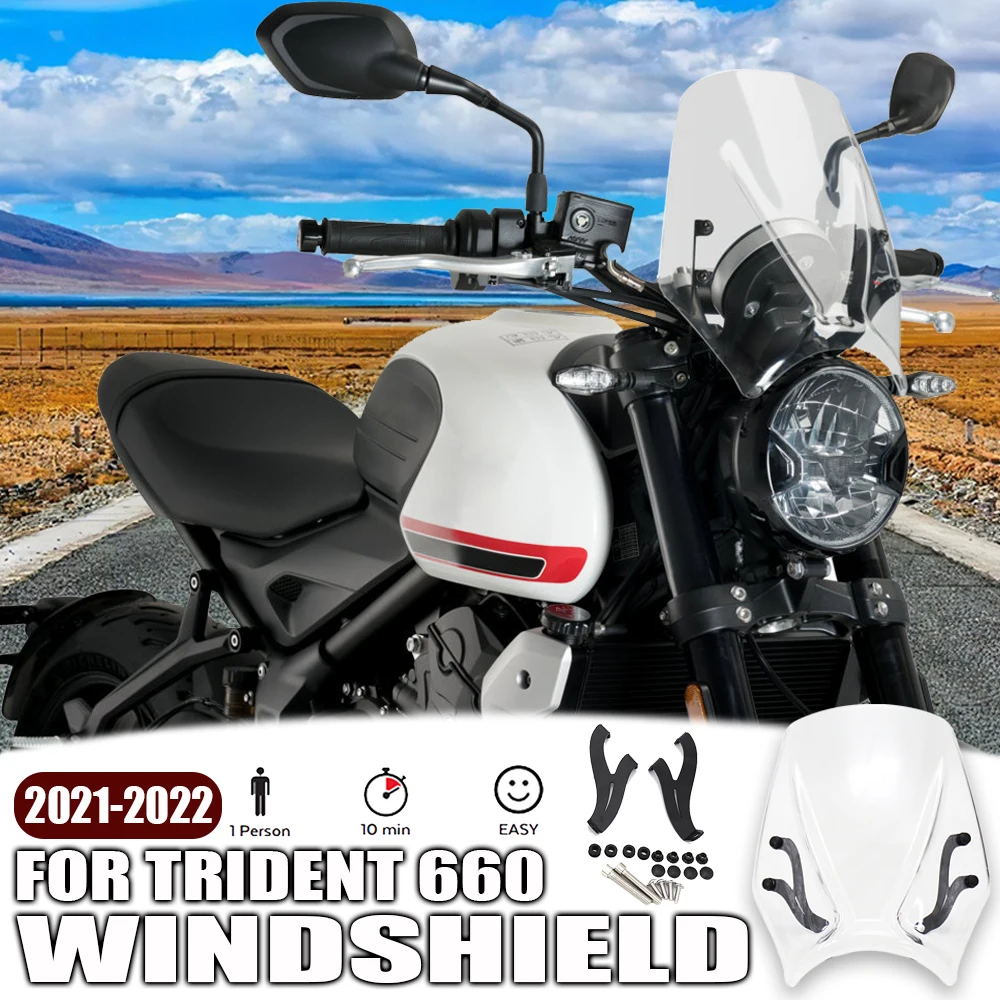 Per Trident 660 Trident 660 Trident 660 2021 2022 Nuovi Accessori Moto Parabrezza Parabrezza Deflettore Vento