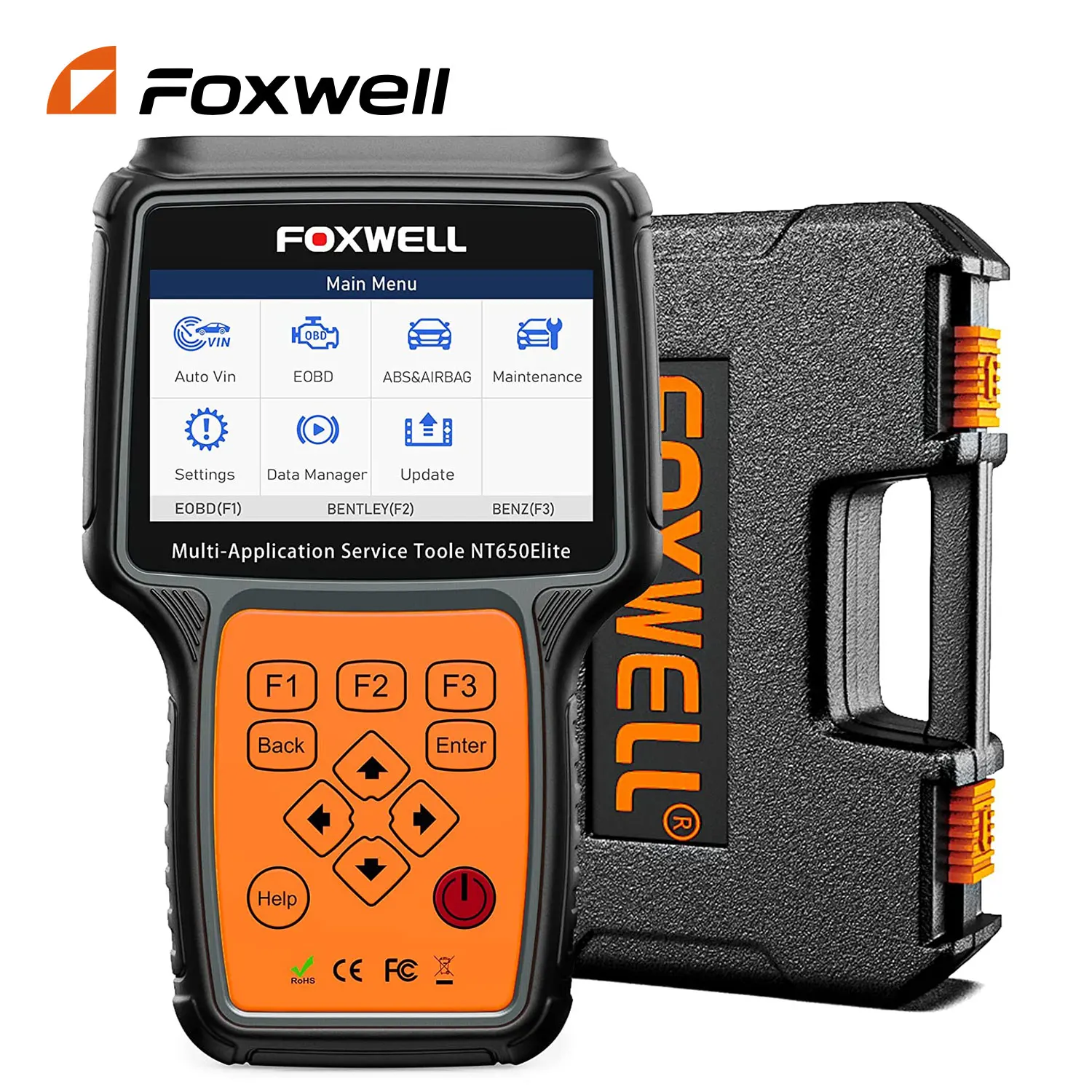 Foxwell Nt650 Elite Obd2 Strumento Diagnostico Abs Airbag Sas Epb Oil Dpf 26 Funzioni Di Ripristino Lettore Di Codici Scanner Automobilistico Odb2 Obd