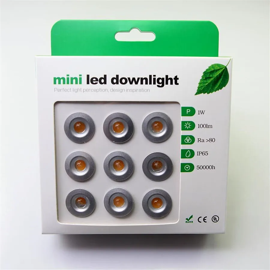 Dimmerabile 9Pcs 1W Mini Led Downlight Indoor Outdoor Ip65 Giardino Bagno Corridoio Soffitto Spot Lampadina Sauna Illuminazione 1W Dc12V