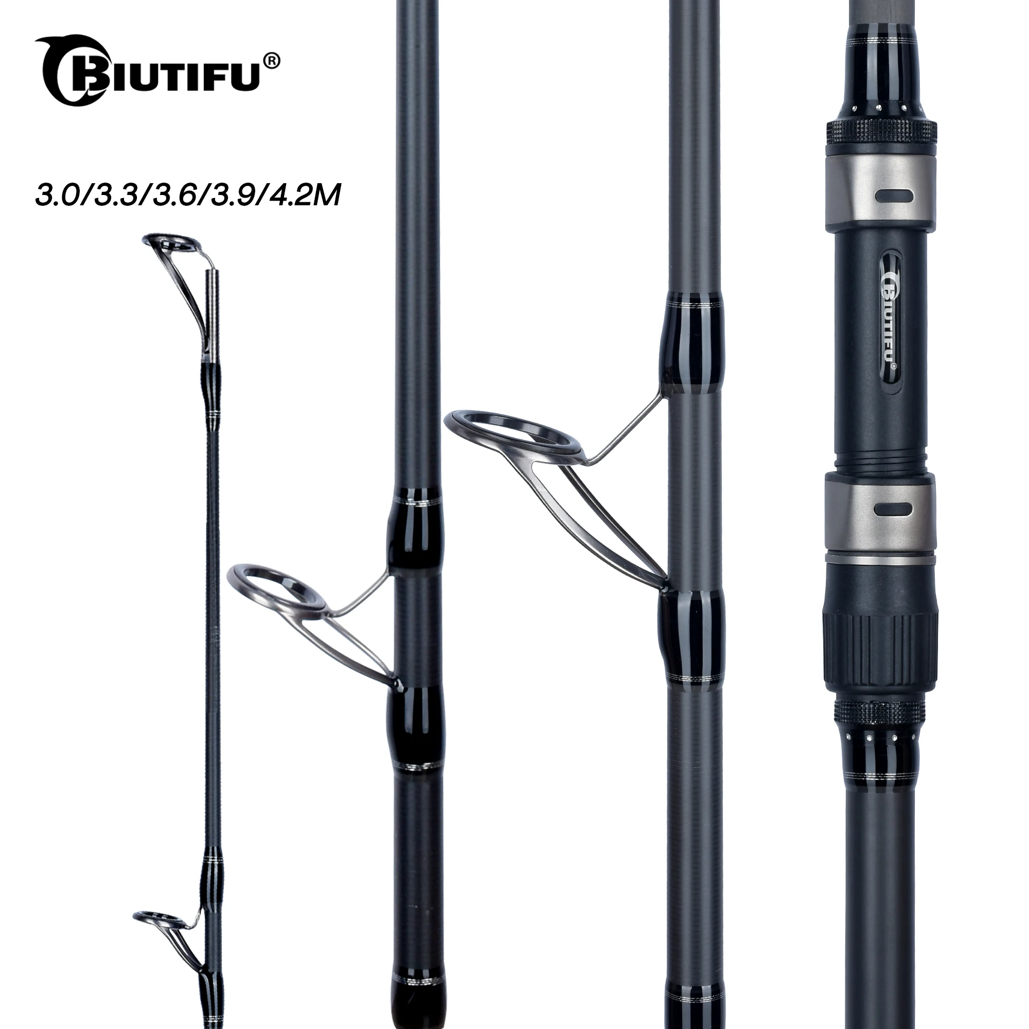 Biutifu Bigbfish Canna Da Pesca Alla Carpa 4.5/4.2/3.9/3.6/3.0M T800 Carbon 3.5Lb Lancio 40-200G Viaggio Surfcasting Spinning Hard Pole