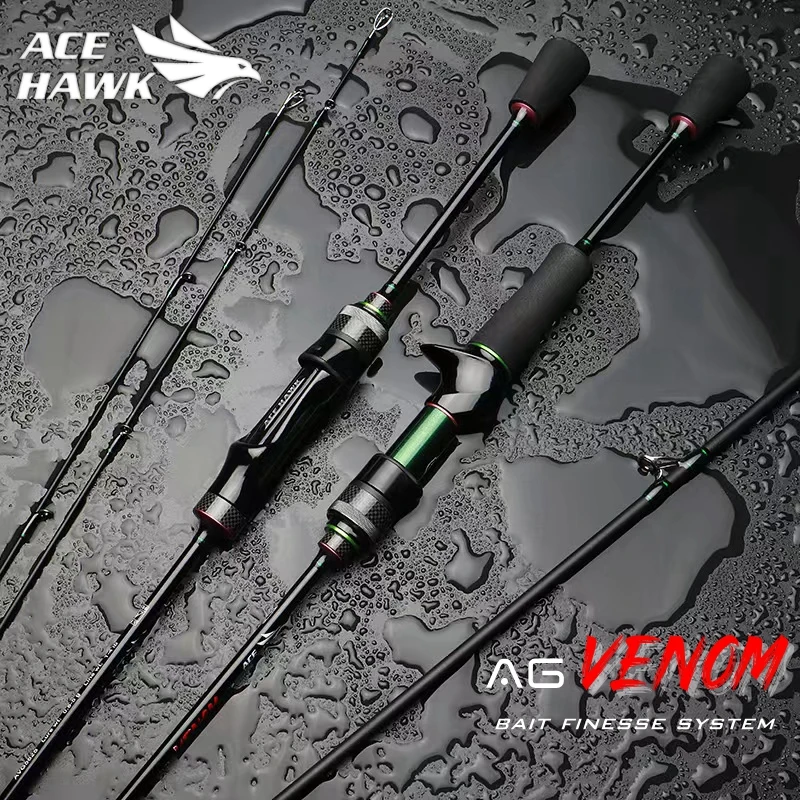 Ace Hawk Ag Venom 1.68M/2.1M Bfs Fishing Ul Rod Hollow Tip Streams Area Trota Ultralight Travel Spinning Jig Tackle