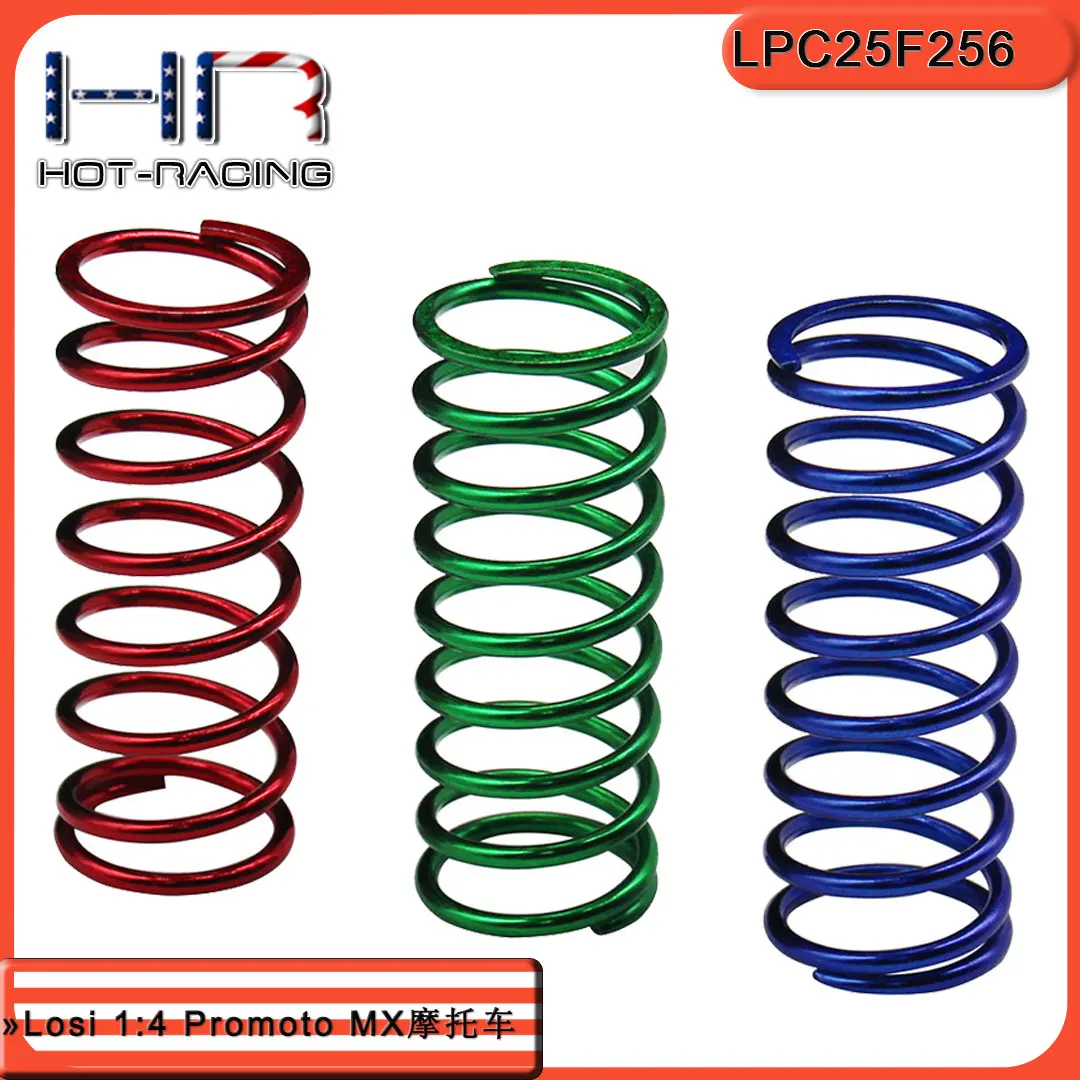 Hot Racing Linear Rate Rear Shock Springs 1/4 Losi Promo-Mx Vehicles