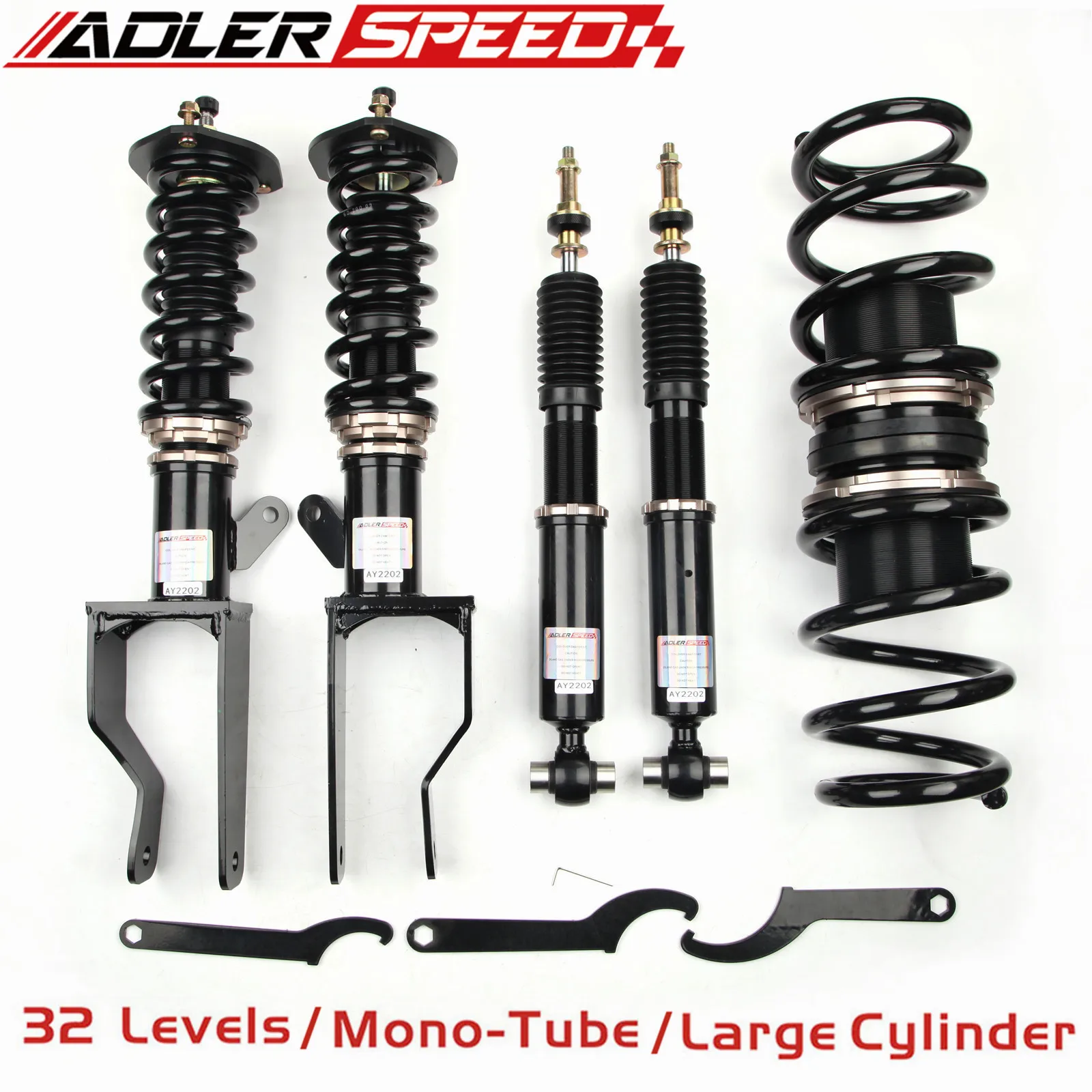 Adlerspeed Kit Ammortizzatore Coilovers A 32 Vie Per Tesla Model 3 Dual Motor 17-21