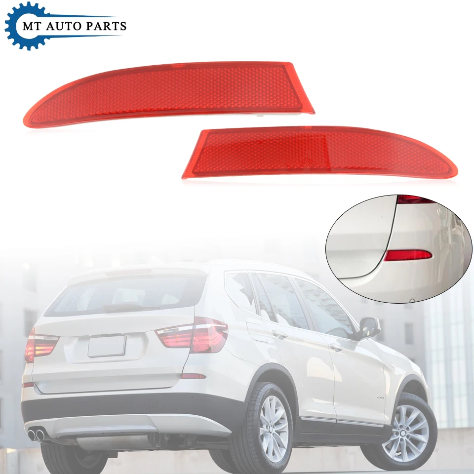 Mtap For Bmw X3 18D 18I 20Dx 20I 28I 35Ix F25 2010 2011 2012 2013 2014 2015 2016 2017 Rear Bumper Reflector Garnish Fog Light