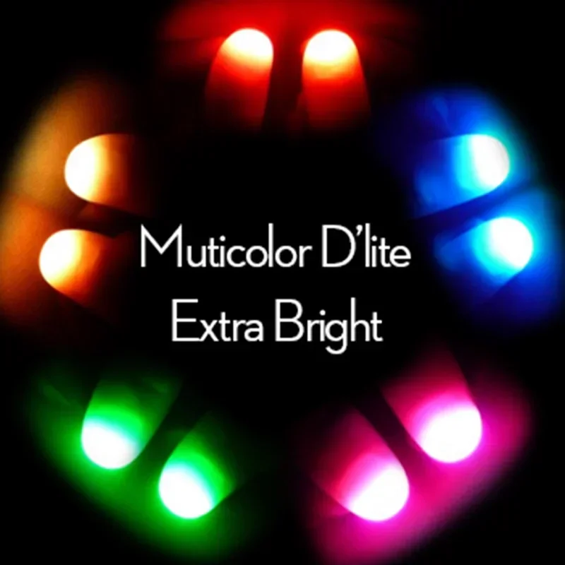 Super Led Light Thumb Tips Five Colors Magic Tricks Professional Light-Pair Set D'Lite Stage Props Gimmicks Illusions Accessory