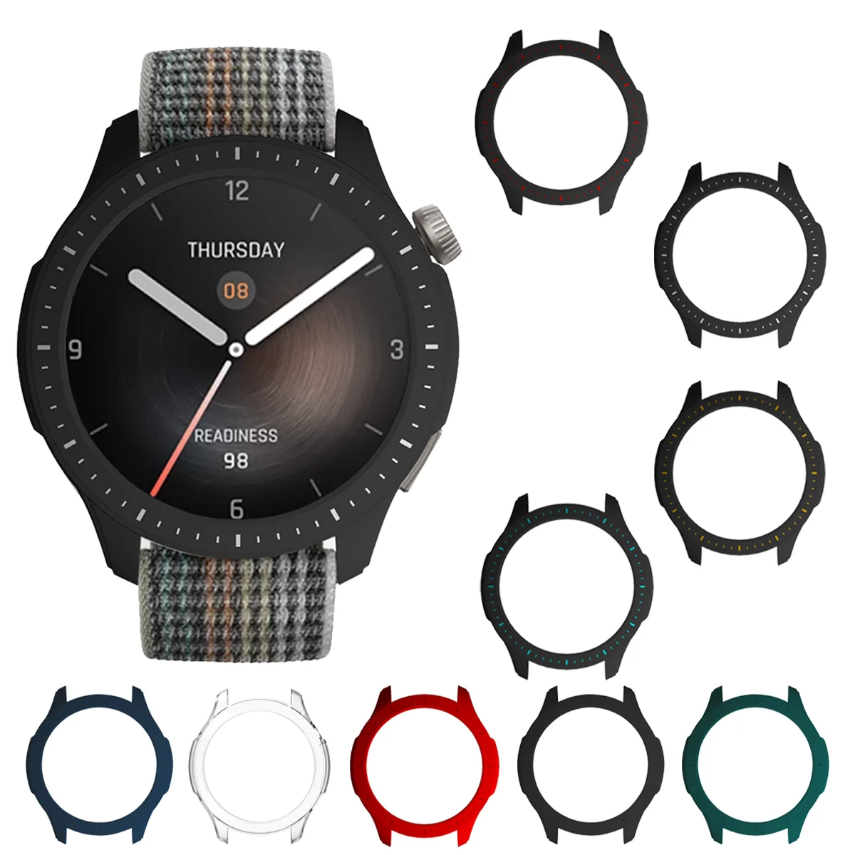Per Amazfit Balance Smart Watch Cover Protector Pc Bumper Hard Case Scale Print Frame Antiurto Protect Shell Watch Accessaries