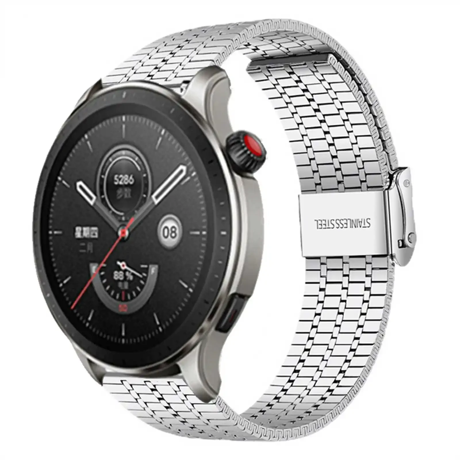 Cinturino In Acciaio Inossidabile Da 22Mm Per Cinturino Intelligente Amazfit Balance Per Cinturino Amazfit Balance Per Bracciale In Metallo Amazfit Gt