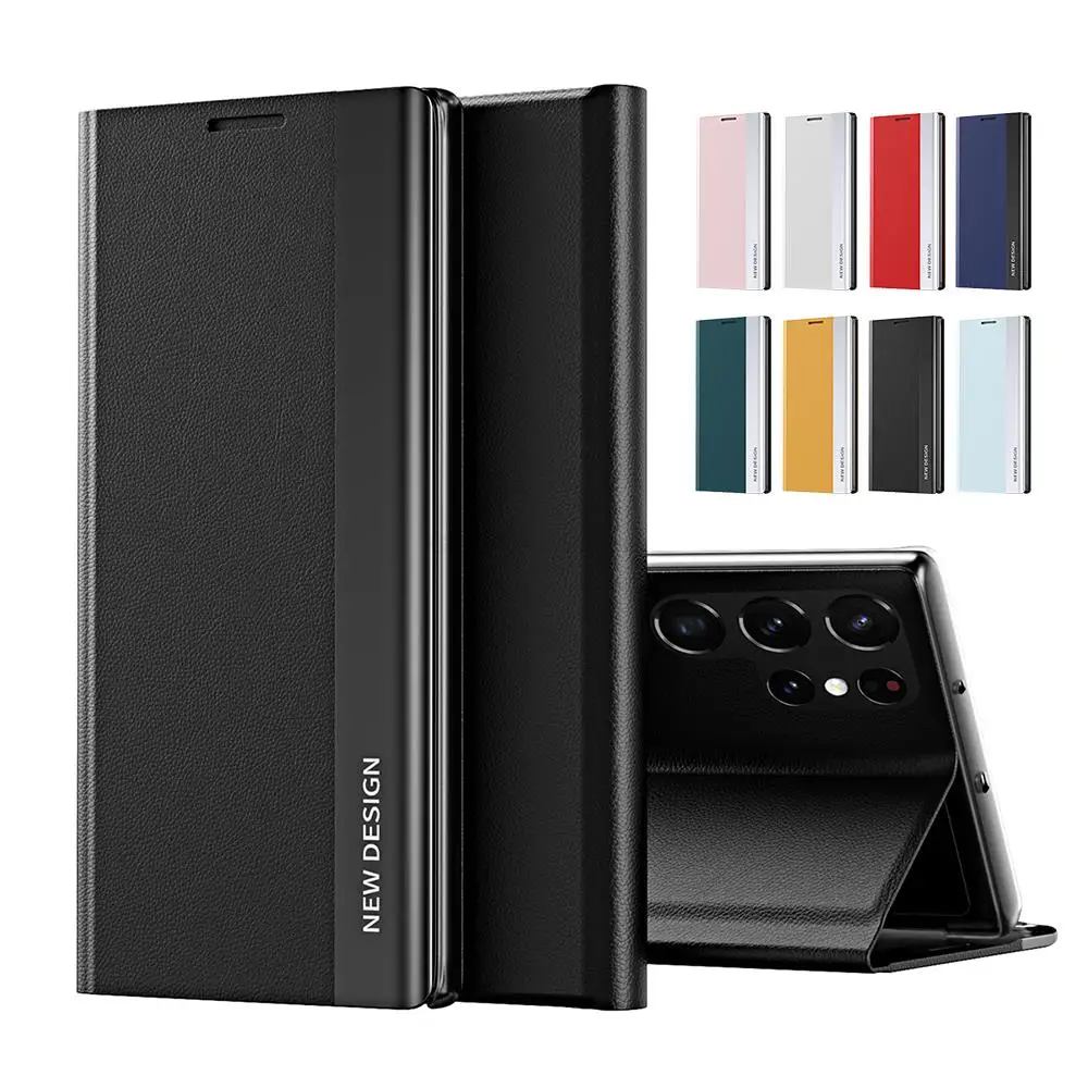Custodia Magnetica In Pelle S23Ultra Per Samsung Galaxy S23 Ultra 5G S 23 Plus 23 Plus 23 Ultra Shell Stand Book Coques