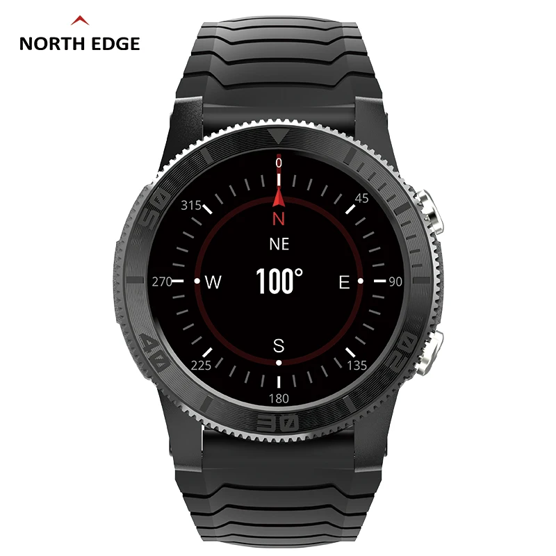 North Edge X-Trek Men Sports Smart Watch Gps 360*360Dpi Frequenza Cardiaca Spo2 Vo2Max Stress 120 Modalità Sportiva Smartwatch Per Android Ios