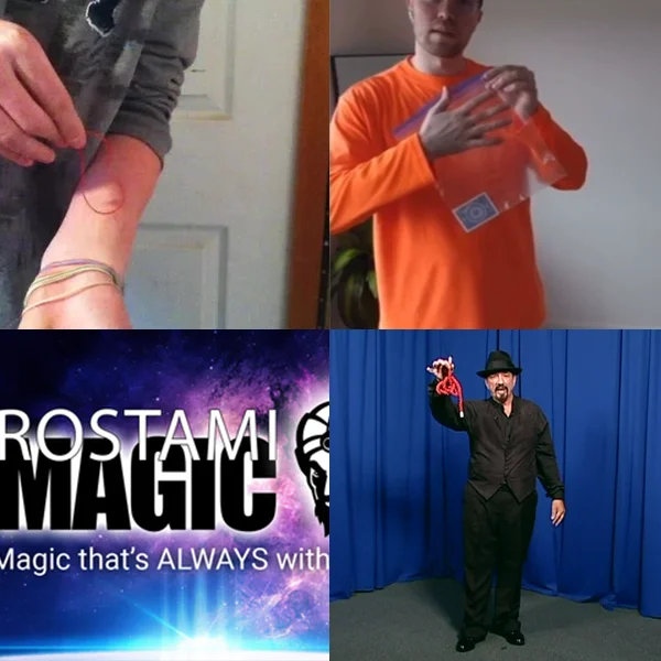 Bungee By Andrew Beneteau,Card Vanish In Bag By Calen Morelli, Posacenere Rostami Magic Live Webinar,Knot Routine Plus Di Bobby Loomis