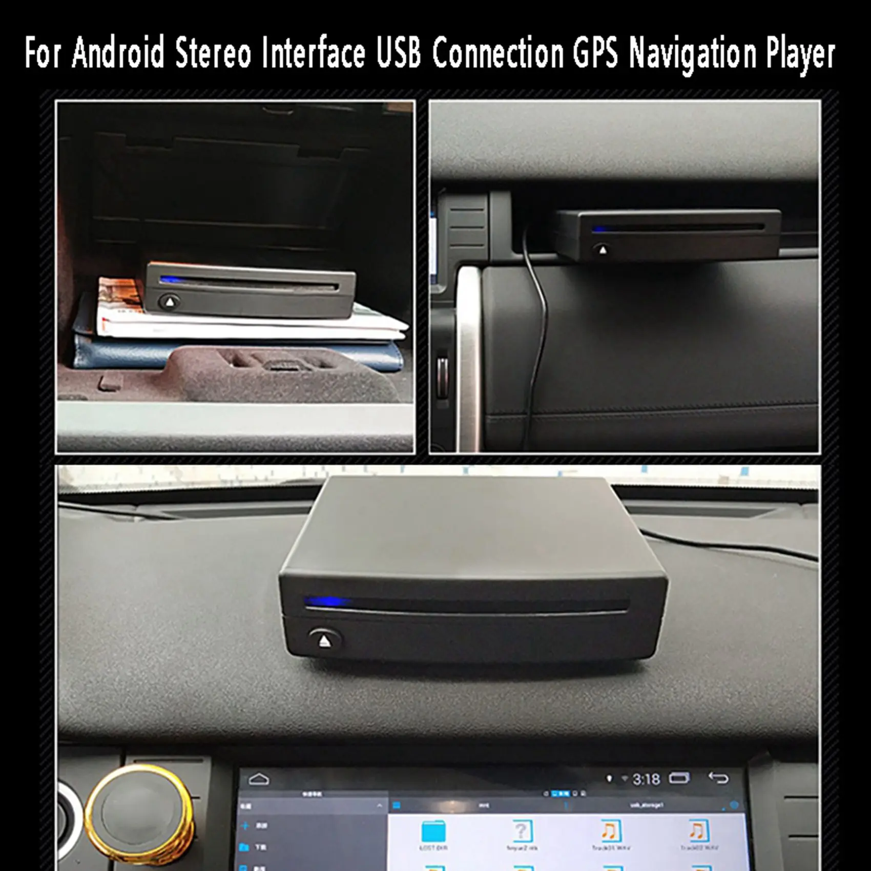 1Din Autoradio Lettore Cd/Dvd Esterno Per Interfaccia Stereo Android Connessione Usb Lettore Di Navigazione Gps Auto Universale