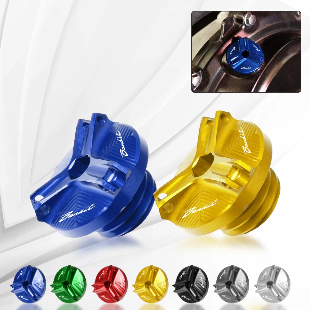 Oil Filler Cap For Suzuki Gsf 650 Bandit 1200 1250 Bandit 650S Motorcycle Accessories Engine Oil Cup Cover Drain Plug Sump Nut