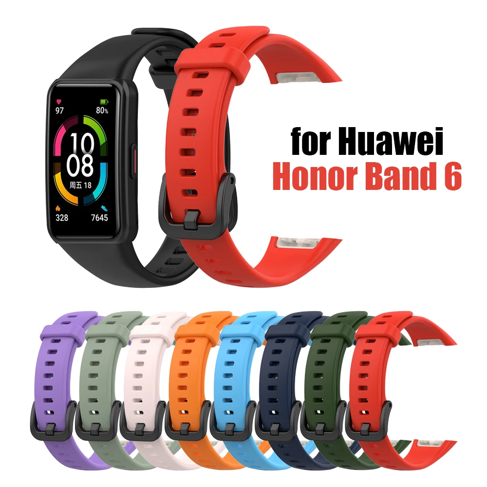 Cinturini In Silicone Per Huawei Honor Band 6 Cinturini In Gel Di Silice Honor6 Cinturini Band6 Bracciale De Montre Correa De Reloj