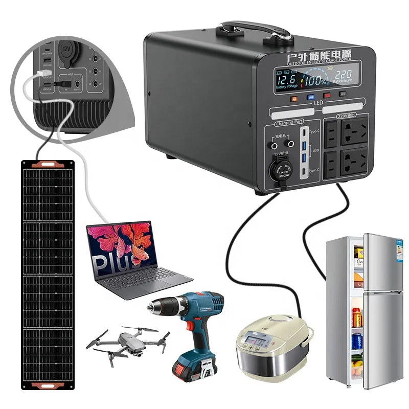 1500 Watt 2000 Watt Alimentatore Portatile Da Campeggio 2000 W Generatore Solare Per Centrale Elettrica Domestica Per Uso Domestico All'Aperto