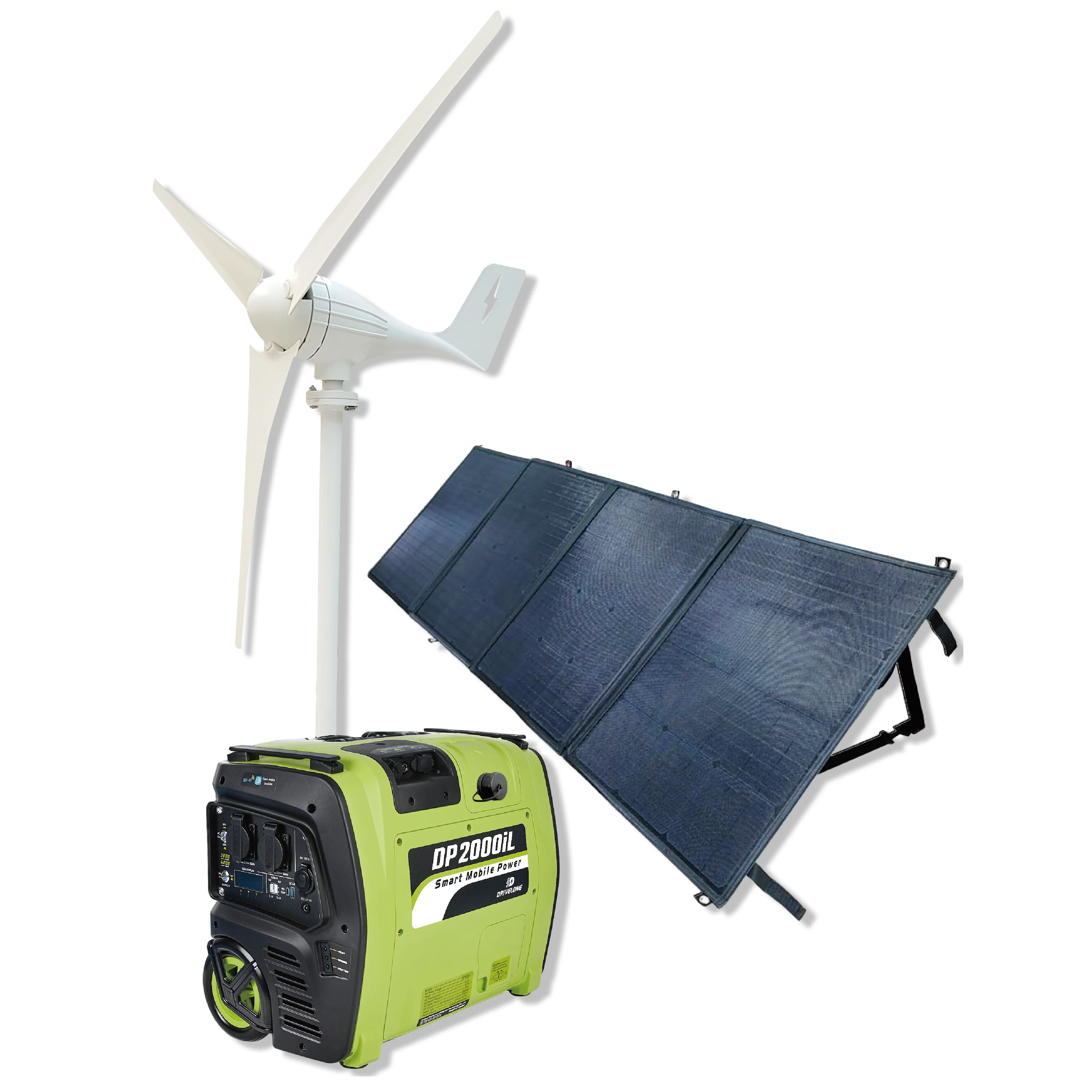 Centrale Elettrica Mobile Solare Portatile Da 1000W 2000W, Generatore Solare Con Batteria Lifepo4