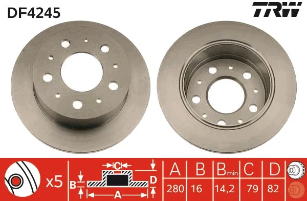 Df4245 Per Specchietto Freno Posteriore Boxer Jumper Ducato (Modelli Tum) 18Q (16 Rim) 2,0 Hdi Hdi Hdi (00 13) Olcu: