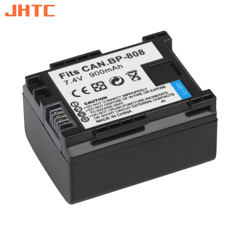 Batteria 900Mah Bp 808 Per Canon Fs300 Fs100 Xa10 Vixia Hg20 Hf21 Hf S11 Hf S10 Hf11 Bp-808 Bp-809 Bp-819 Bp-827 Bp808 Batterie