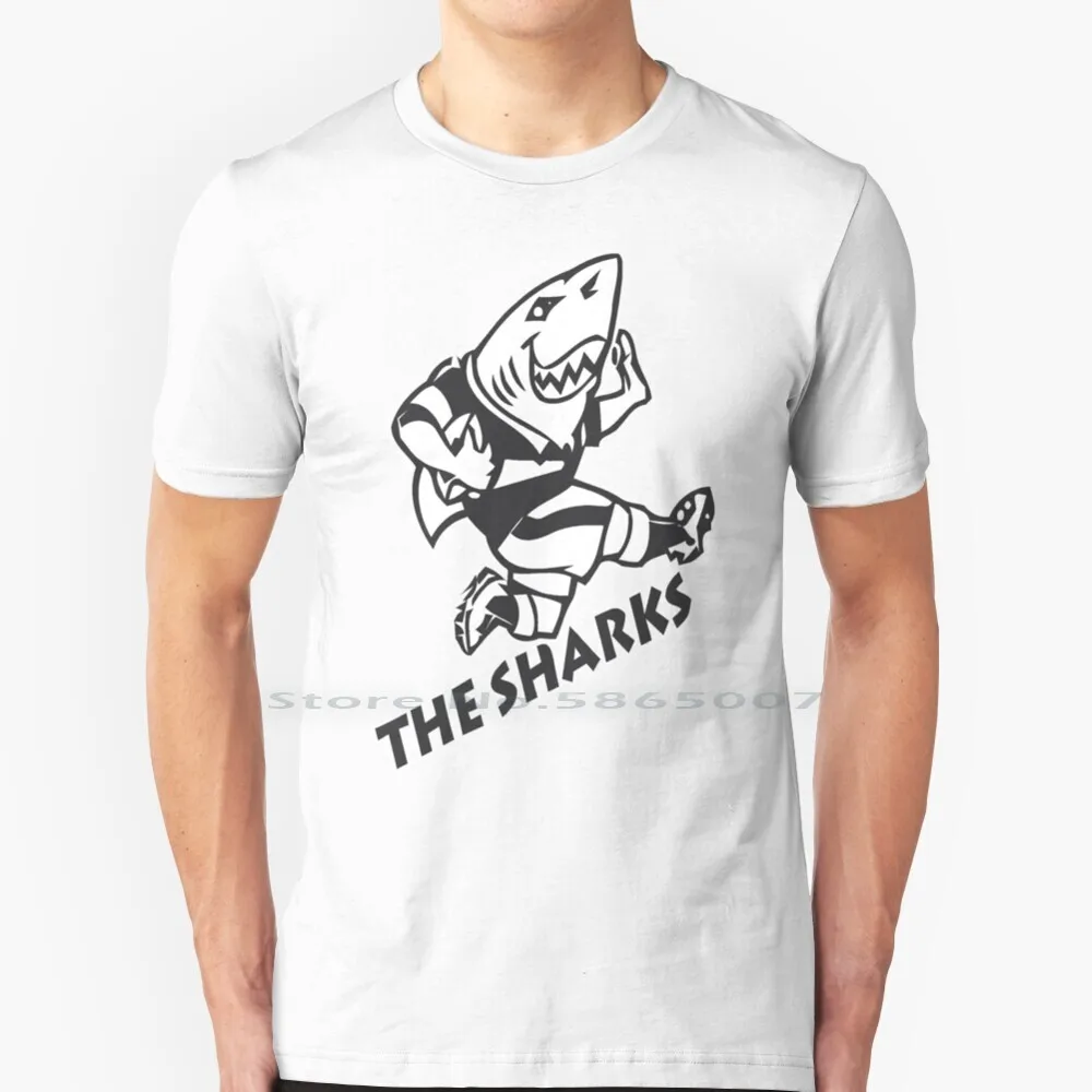 Natal Sharks For Dark Shirts Sud Africa Rugby Super Rugby T Shirt 100% Cotton Stormers Blue Bulls Natal Sharks Super 15 Super