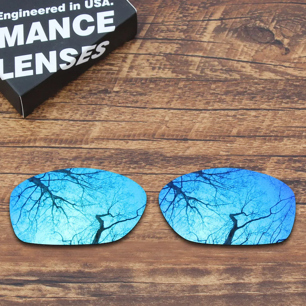 Lenti Di Ricambio Polarizzate Millerswap Per Occhiali Da Sole Oakley Pit Bull Colore Blu Specchiato (Solo Lenti)