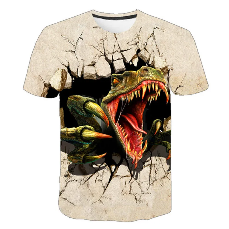 Magliette Jurassic World Dominion Per Bambini Stampa Casual Dinosaur Abbigliamento Boy & Girl'S Jurassic World Dominion Fashion Tops