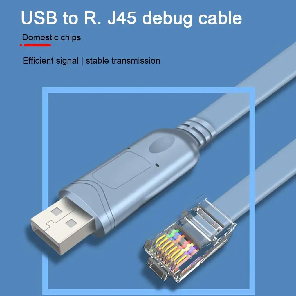 1.8M Da Usb A Rj45 Per Cisco Usb Console Cable Debug Line Per Cisco H3C Hp Arba 9306 Huawei Router Rollover Console