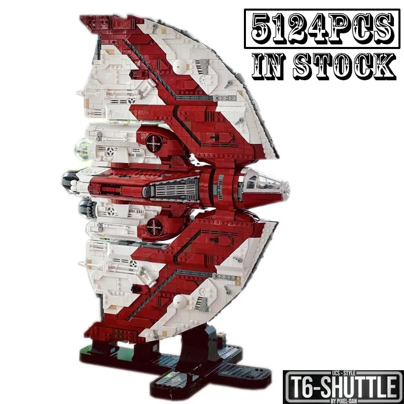 Nuovo Moc-154120 Pixel Dans T-6 Jedi Shuttle Modello Stile Uccs Building Blocks Mattoni Giocattoli Compleanni Bambini Kid Compleanni Regali