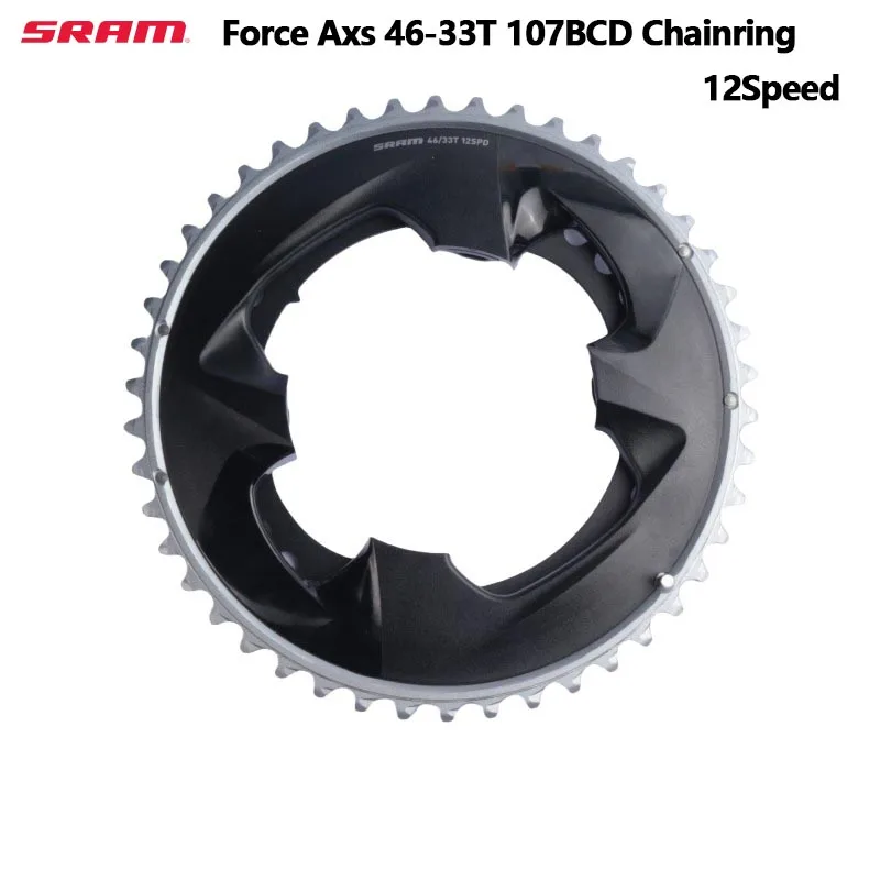 Sram Chainring Force Axs 46-33T 107Bcd 12 Velocità Doppia Corona Per Sram Red/Force Axs 107 Bcd Crank 2X Chainrings Original Road