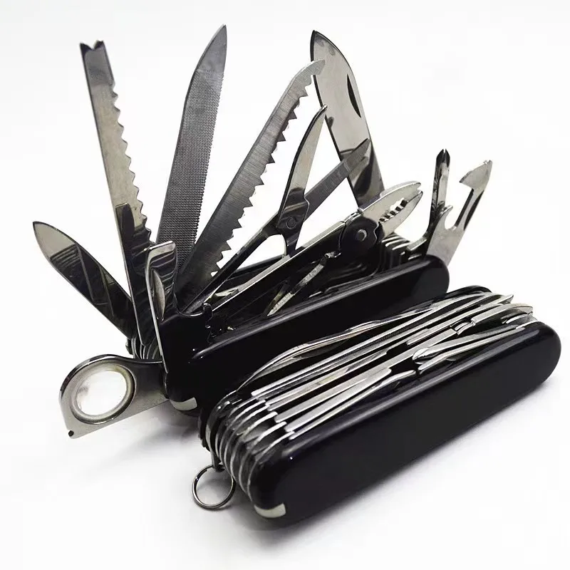 Coltello Pieghevole 30 Funzioni Di Base Swiss 91Mm Edc Multi Tool Coltelli Militari Caccia Tascabile Militare Coltelli Da Sopravvivenza Da Campeggio A