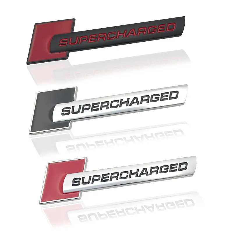 Metal 3D Sticker Emblem Sport Auto Badge Per Land Rover Range Rover Supercharged Audi Q3 Q5 Q7 Rs S3 S4 S5 S6 S8 A3 A4 A5 A6