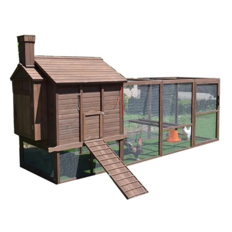 Best Seller Outdoor Wood Animal Pet Supplies Prodotti Gabbie In Legno Large Run Hen Chicken House Cage Coop