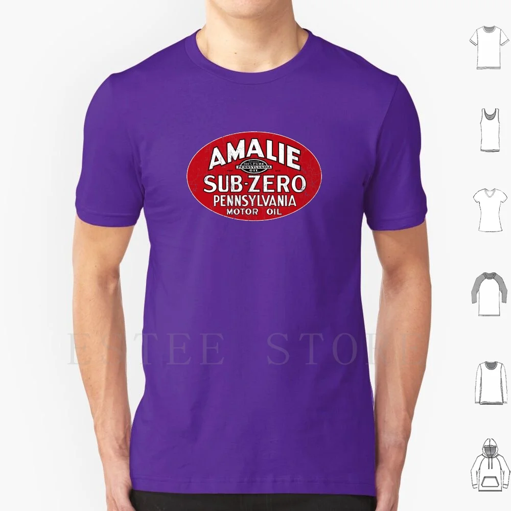 Amhalie Sub-Zero Motor Oil T Shirt Cotton Men Stampa Fai Da Te Petrolana Gas Oil Gasolene Benzina Trasporto Pubblicità